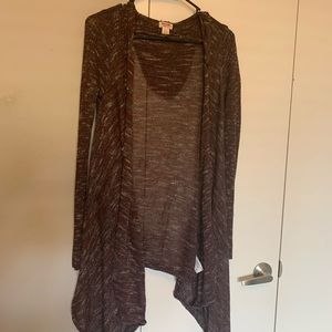 Hooded long cardigan size S